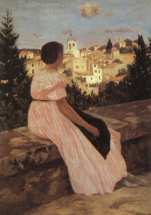 Frederic Bazille The Pink Dress oil painting image